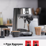 Breville Bambino Express espresso machine on a kitchen counter | Equator Coffees
