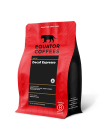 Decaf Espresso | 12oz Bag of Whole Bean Decaf Espresso | Equator Coffees