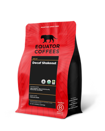 Decaf Shakeout Organic Blend | Certified Organic Decaf Coffee | 12oz Bag of Decaf Coffee | Equator Coffees