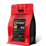 Ethiopia Double Happiness by Chef Brandon Jew | Certified Organic Ethiopian Coffee | 12oz Bag of Whole Bean Coffee | Equator Coffees